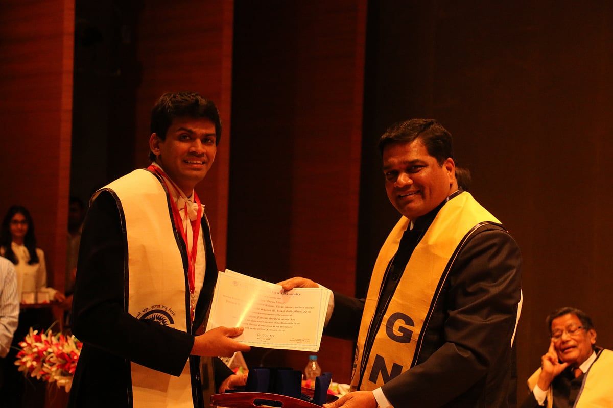 The medalists: Varun Chauhan, Gujarat National Law University