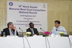 The judges at the Henry Durant Memorial Moot