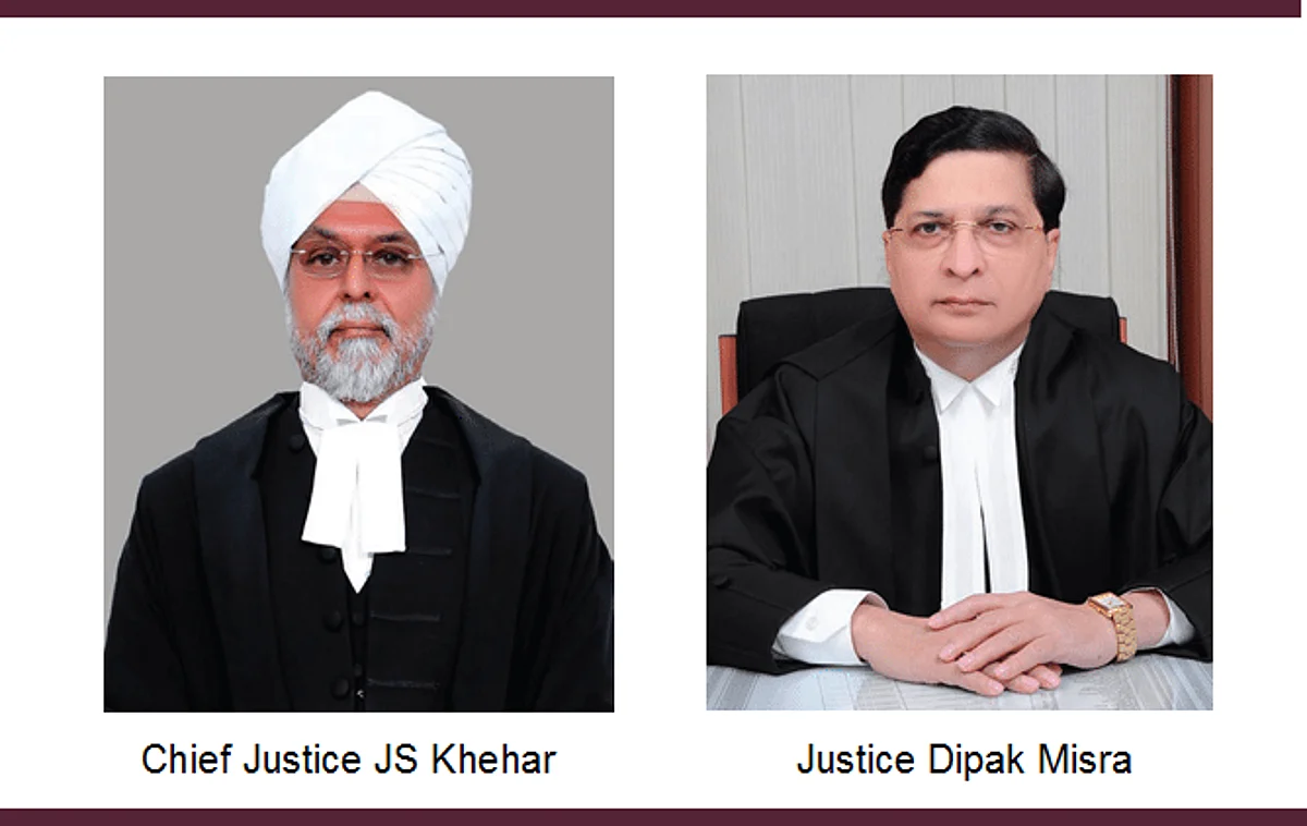 CJI JS Khehar recommends Justice Dipak Misra as the 45th Chief Justice of India