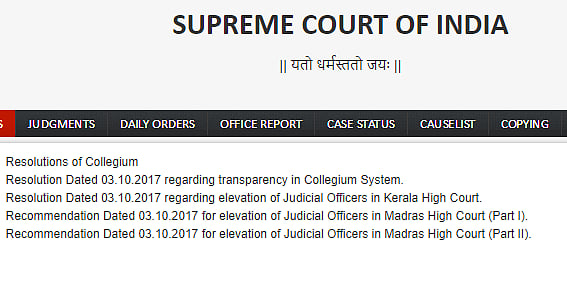Madras High Collegium Recommendations Cnr Number Case Status High