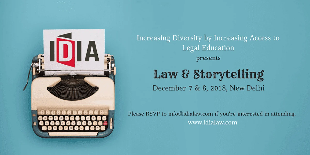 Law and Storytelling to feature in IDIA Annual Conference at Delhi (Dec 7-8, 2018)