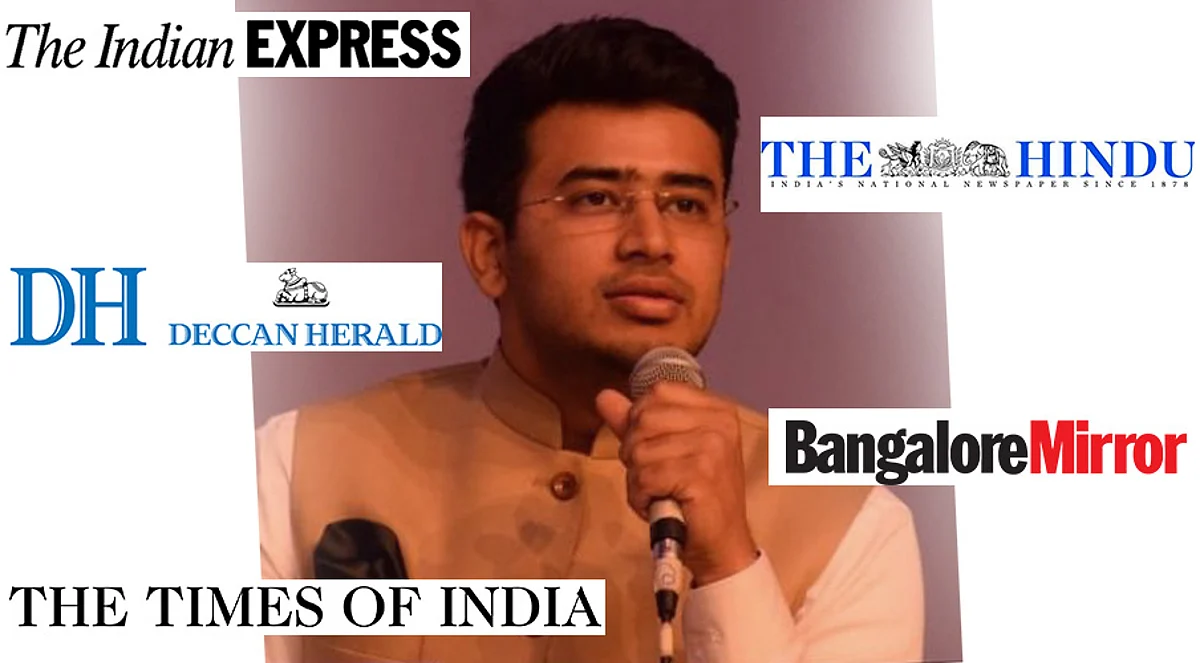 Bangalore court gags media houses, social media in defamation case filed by Tejasvi Surya