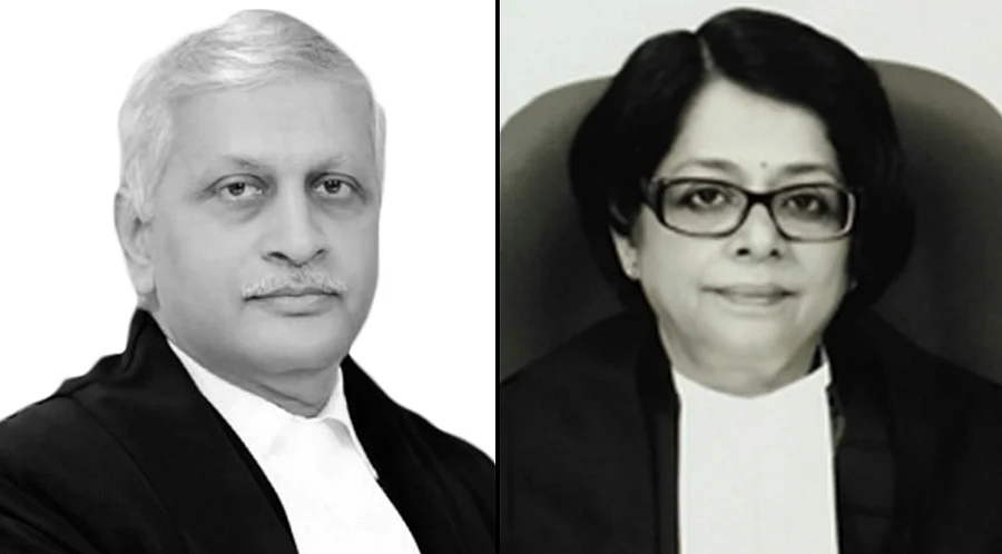 Justice UU Lalit (L) and Justice Indu Malhotra (R)