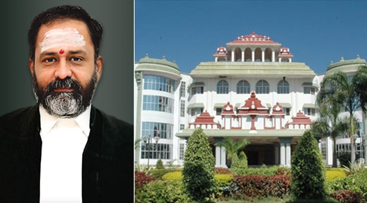 Justice GR Swaminathan (L), Madurai Bench of Madras High Court (R)