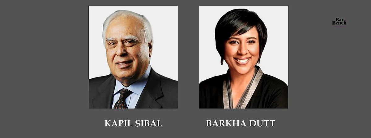 Kapil Sibal and Barkha Dutt