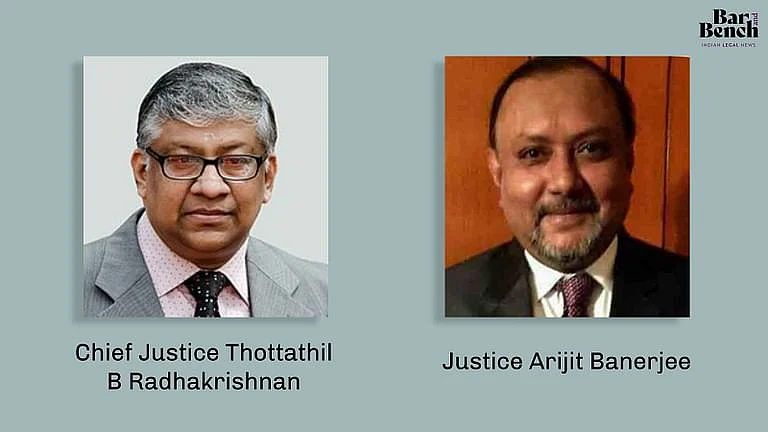 Chief Justice Thottathil B Radhakrishnan and Justice Arijit Banerjee