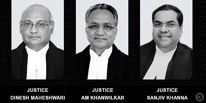 Justices Dinesh Maheshwari, AM khanwilkar and Sanjiv Khanna
