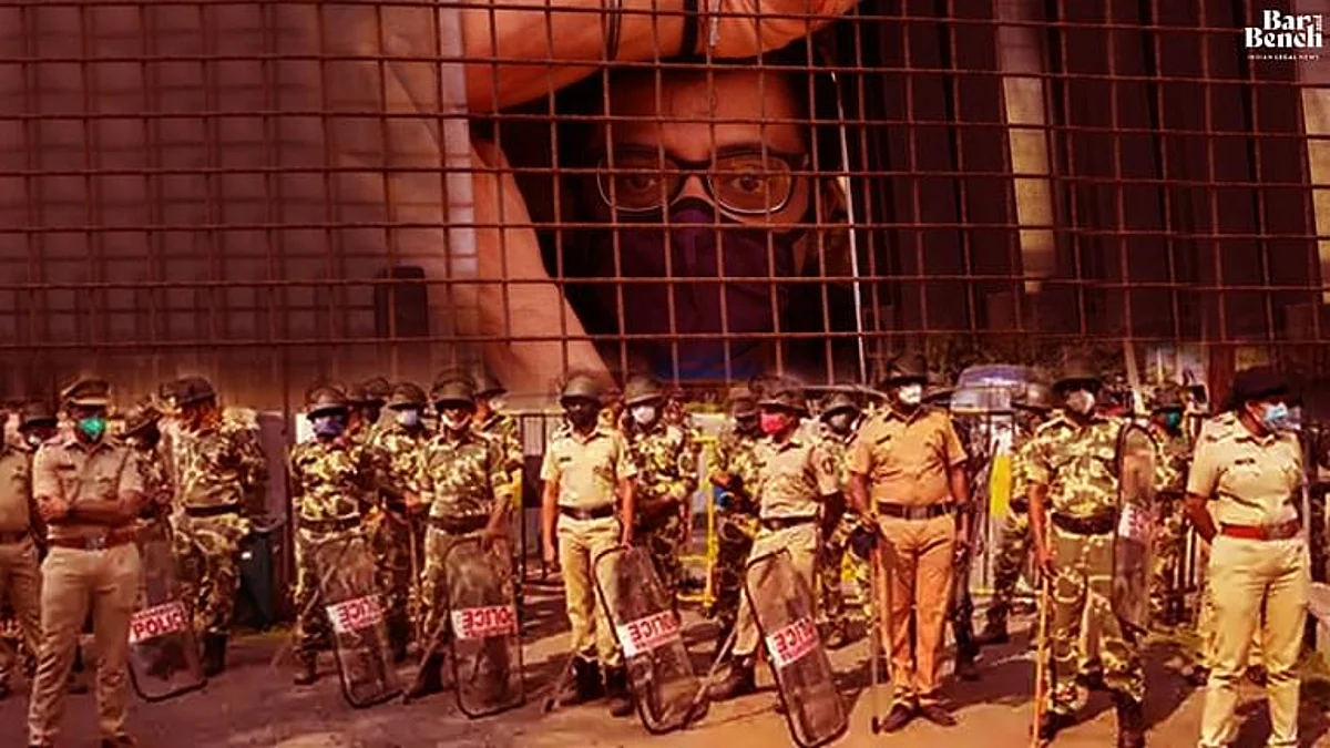 Arnab Goswami, Raigad Police
