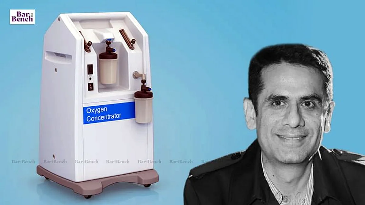 Navneet Kalra and Oxygen concentrator