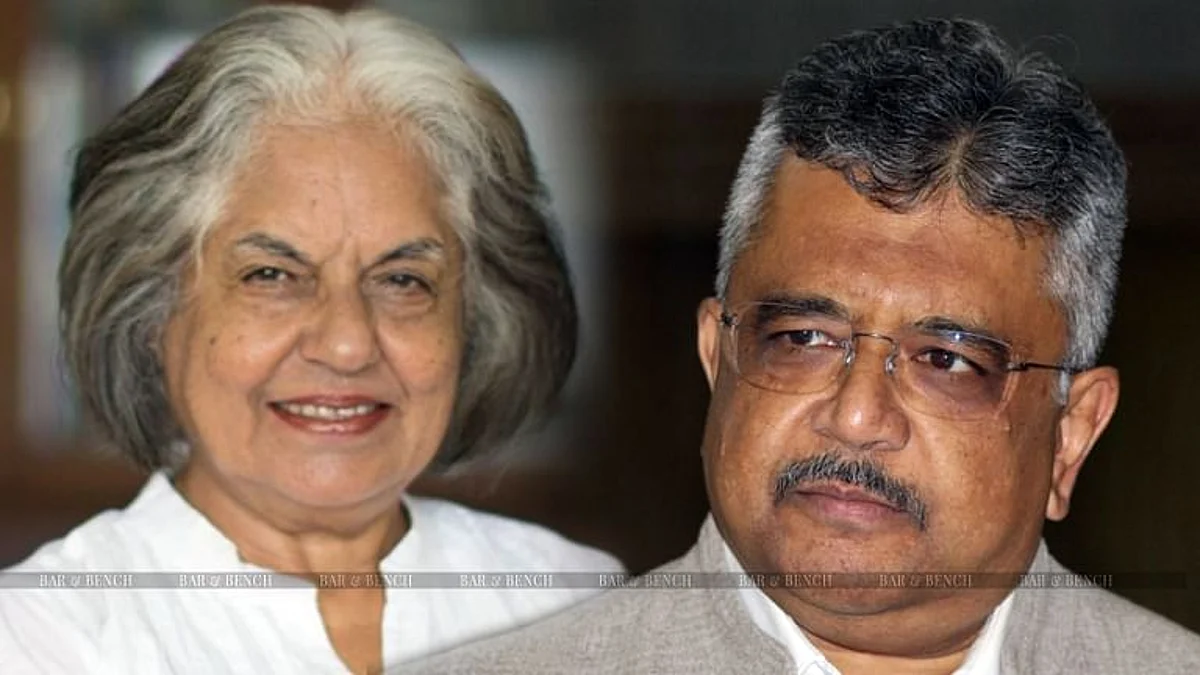 Indira Jaising and Tushar Metha