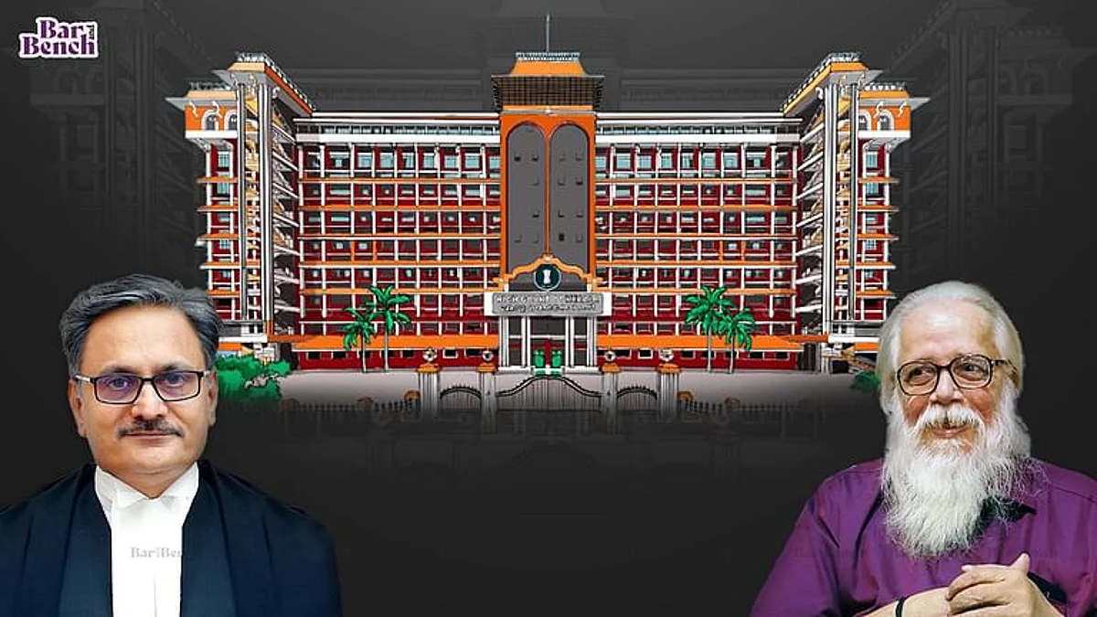 Justice Ashok Menon, Nambi Narayanan with Kerala HC