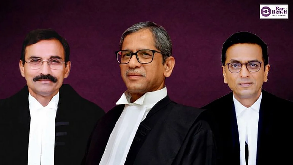 CJI NV Ramana, Justice L Nageswara Rao, Justice D Y Chandrachud