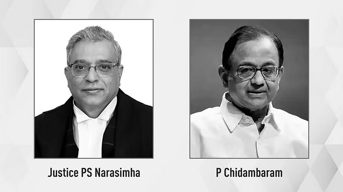 जस्टिस पीएस नरसिम्हा ने एक मामले की सुनवाई में हितों के टकराव की ओर इशारा करने के लिए पी चिदंबरम को धन्यवाद दिया