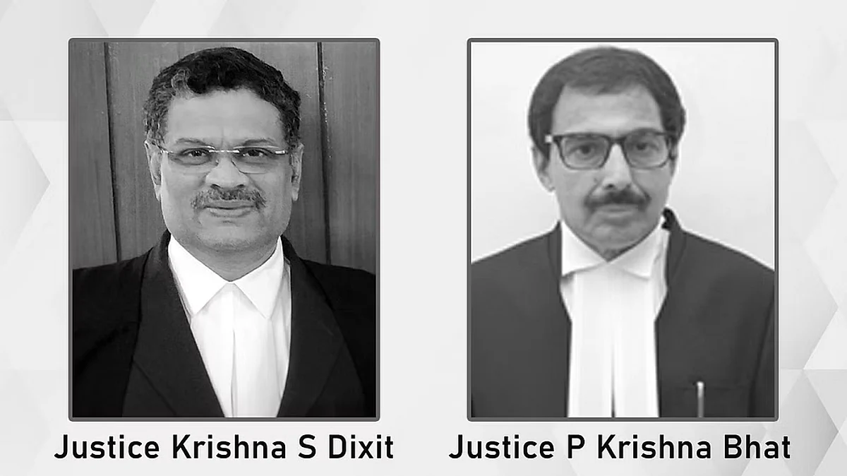 Justice Krishna S Dixit and Justice P Krishna Bhat