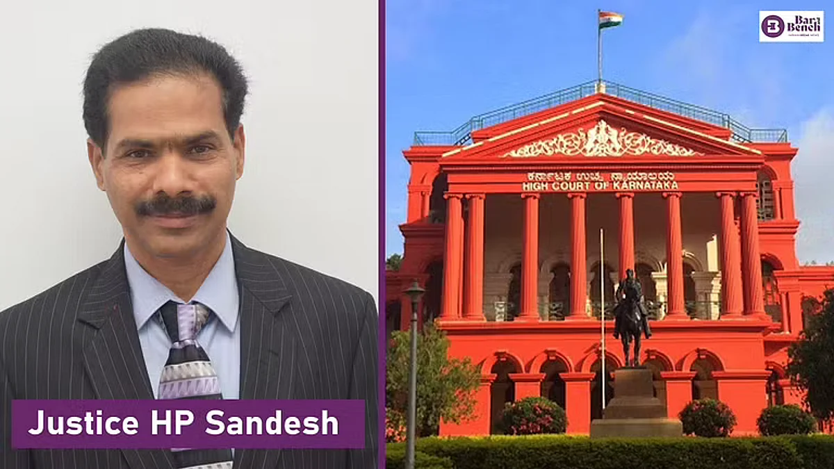Justice HP Sandesh and Karnataka HC