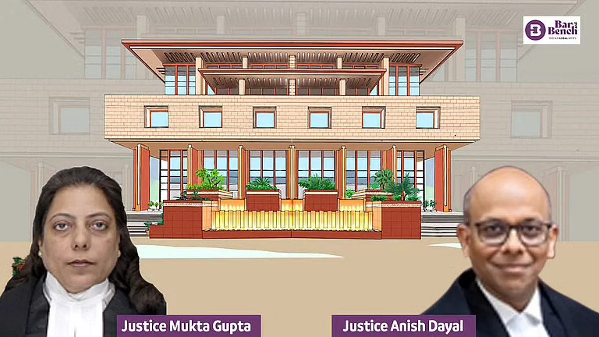Justices Mukta Gupta and Anish Dayal with Delhi High Court