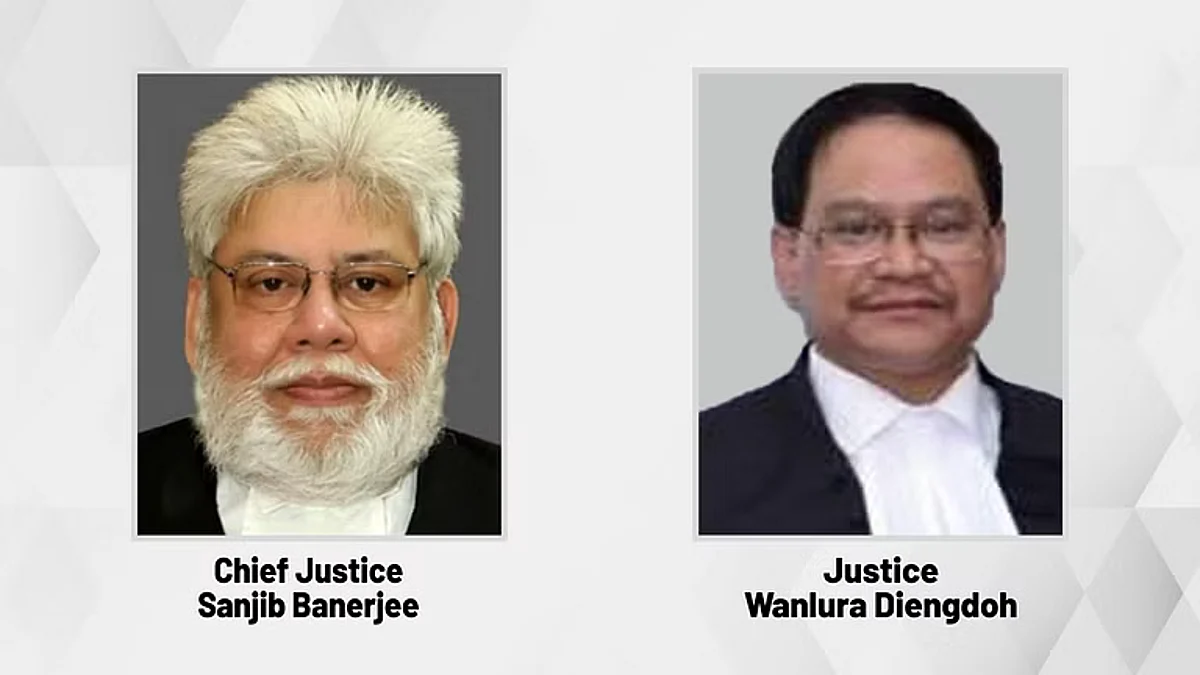 Chief Justice Sanjib Banerjee and Justice W Diengdoh