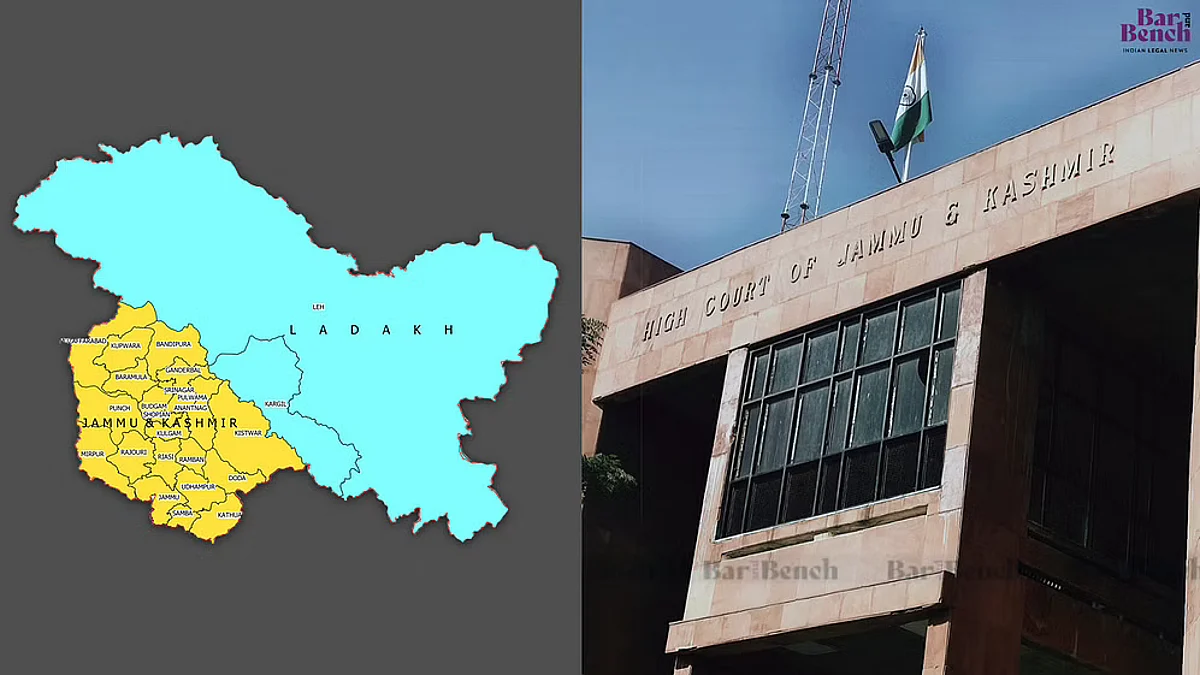 J&K map, J&K HC