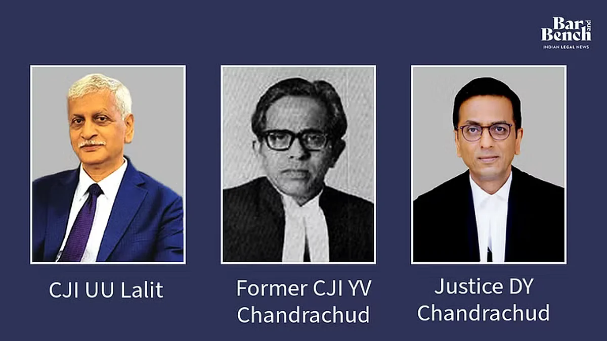CJI UU Lalit, CJI YV Chandrachud and Justice DY Chandrachud