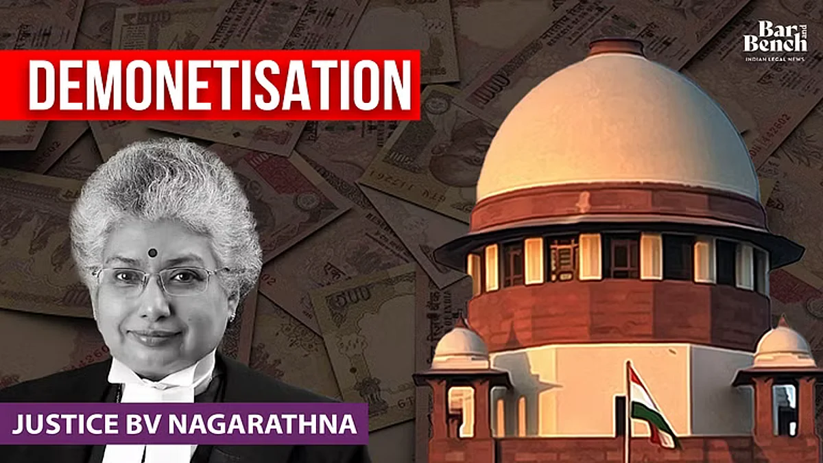 Supreme court, Justice BV Nagarathna and Demonetisation