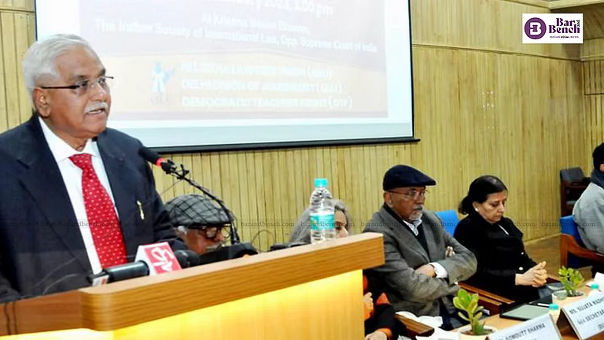 Former Supreme Court judge Justice V Gopala Gowda