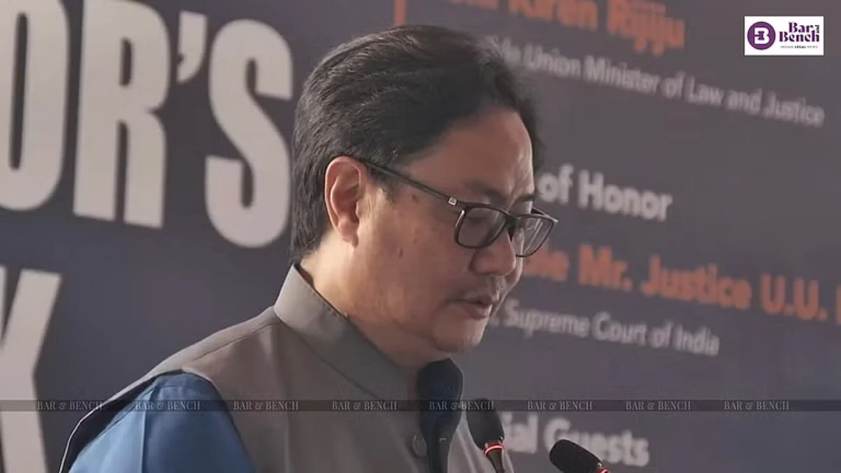 कानून मंत्री किरण रिजिजू ने न्यायाधीशों की नियुक्ति में केंद्र के वर्चस्व पर पूर्व HC न्यायाधीश "समझदार दृश्य" का समर्थन किया