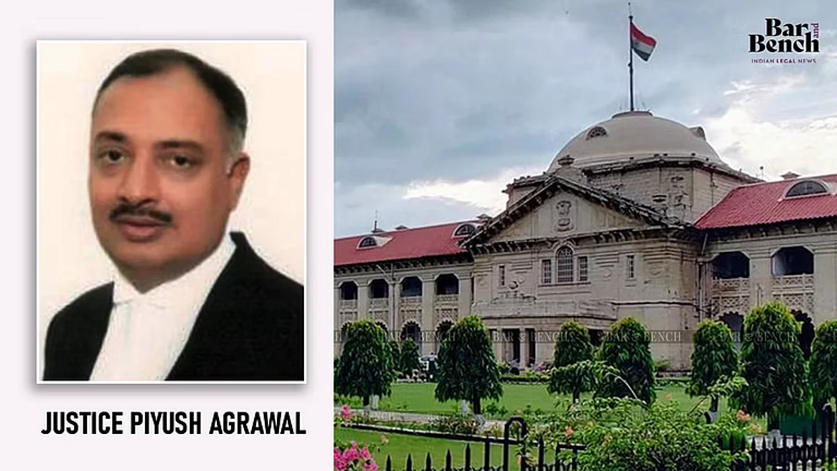 Justice Piyush Agrawal with Allahabad HC