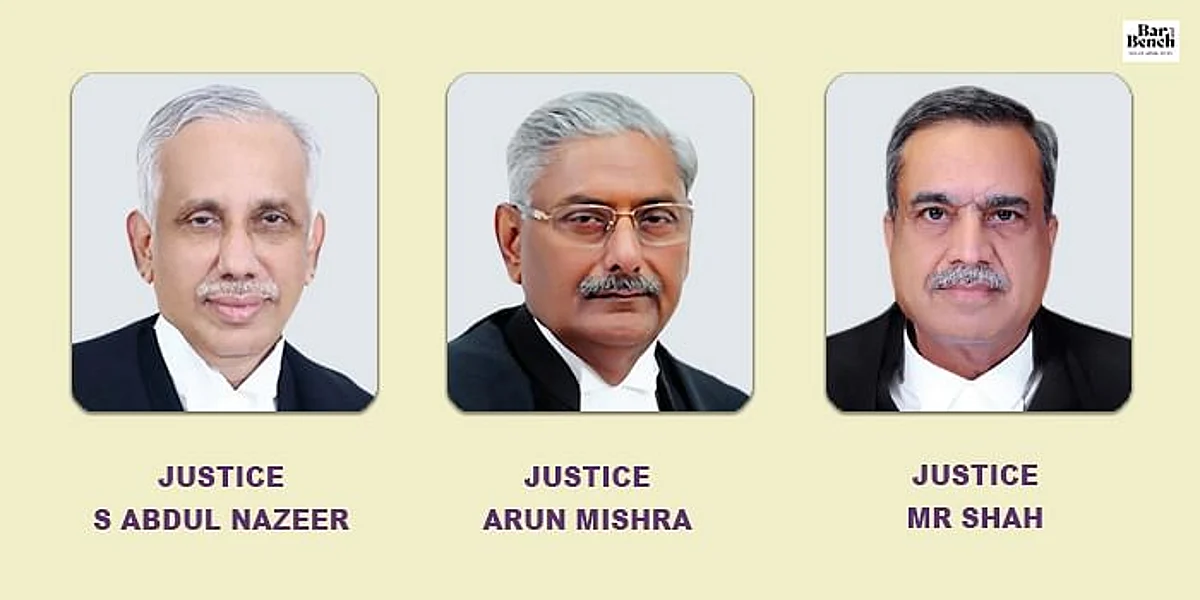 S Abdul nazeer, Arun Mishra and MR shah