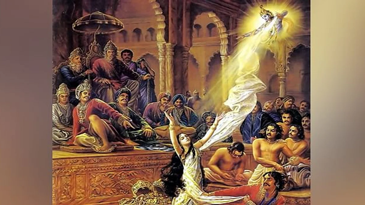 Lord Krishna and Draupadi