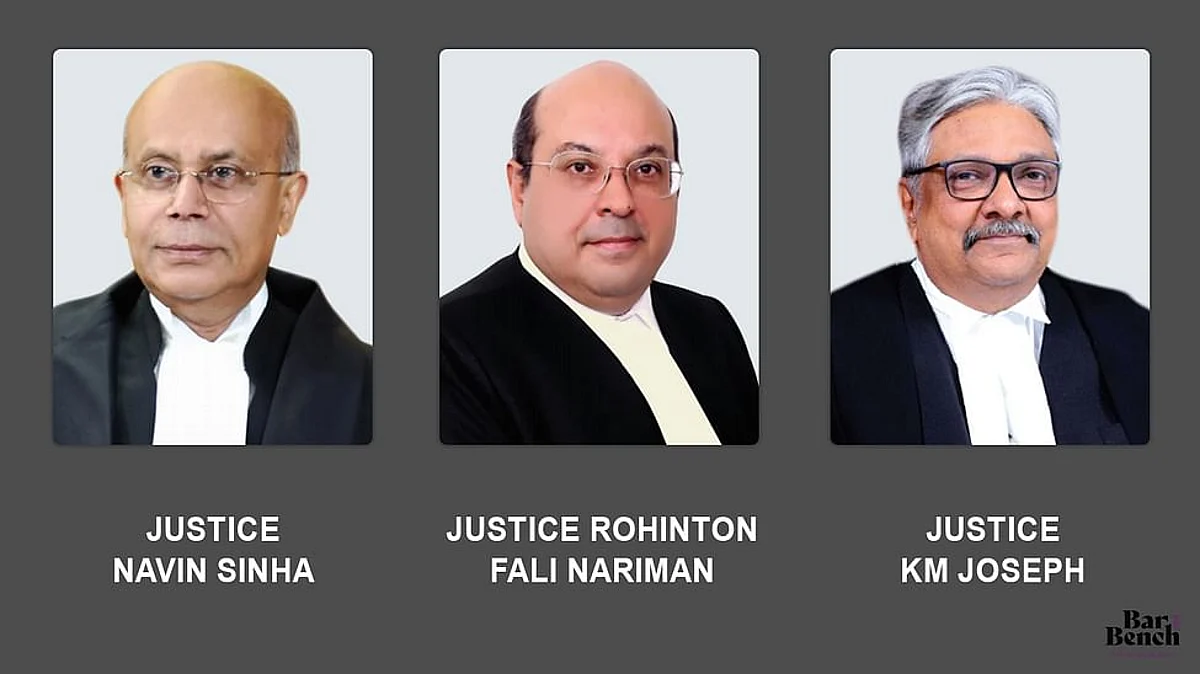 Navin Sinha, Rohinton Fali Nariman centre, KM Joseph