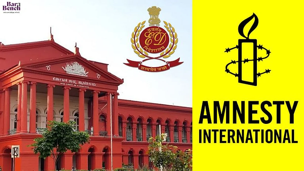 ತನ್ನ ಬ್ಯಾಂಕ್ ಖಾತೆಗಳಿಂದ ರೂ. 60 ಲಕ್ಷ ಪಡೆಯಲು ಅಮ್ನೆಸ್ಟಿ ಇಂಟರ್ನ್ಯಾಷನಲ್ಗೆ ಅವಕಾಶವಿತ್ತ ಕರ್ನಾಟಕ ಹೈಕೋರ್ಟ್
