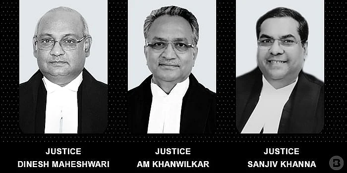 Justices Dinesh Maheshwari, AM khanwilkar and Sanjiv Khanna