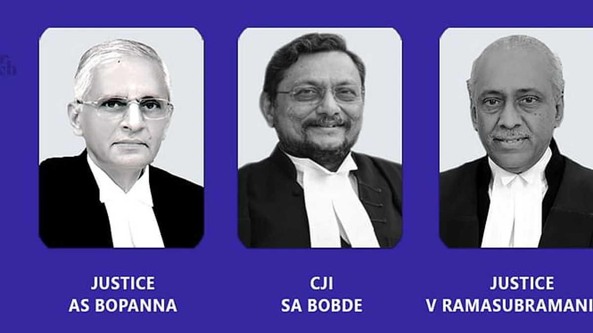 CJI Bobde, Justices AS Bopanna and V Ramasubramanian