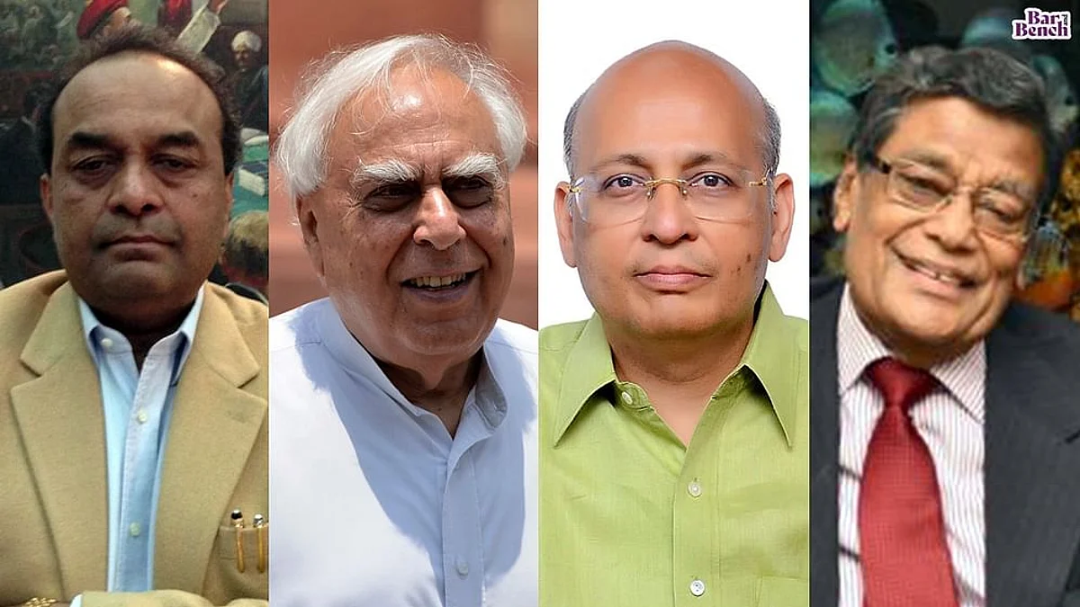 Mukul Rohatgi,Kapil Sibal, Dr. AM Singhvi and Attorney General KK Venugopal