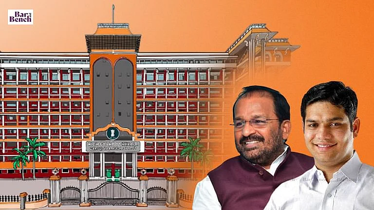 Kerala high court with TN Prathapan and Hibi Eden
