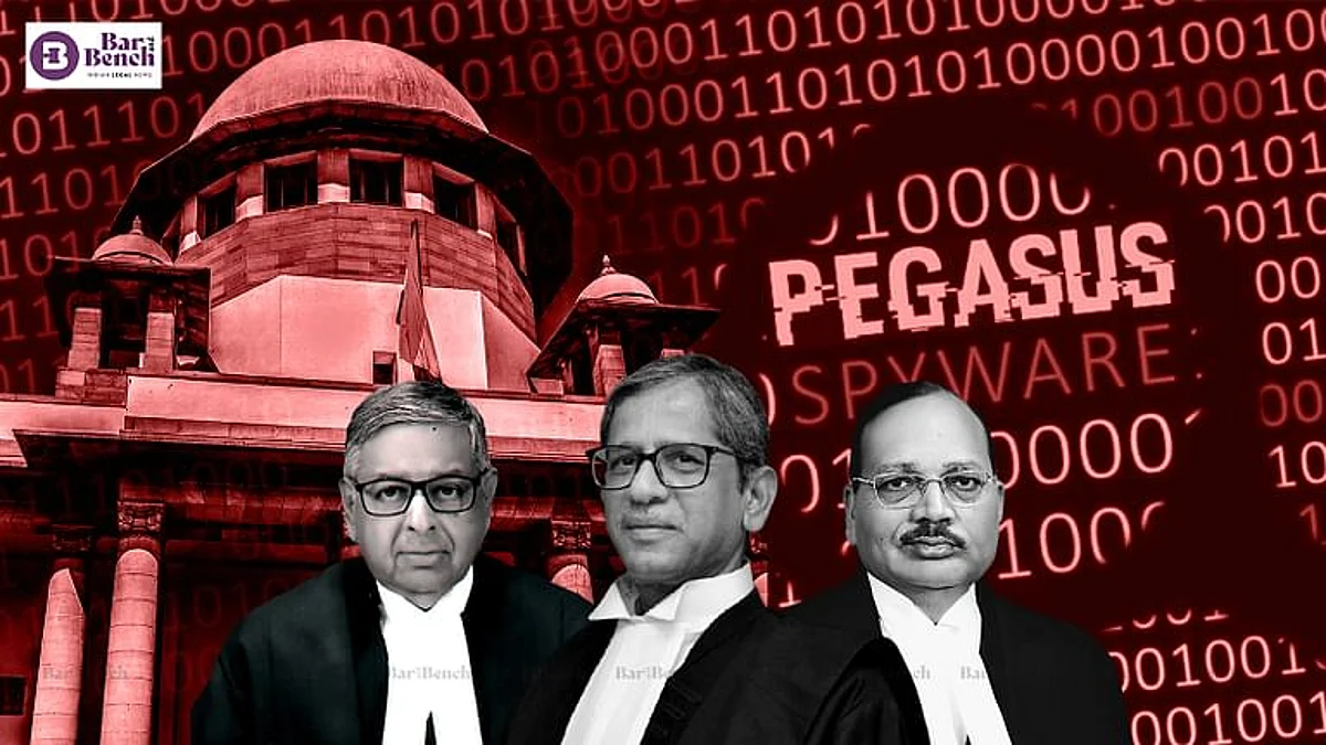 Surya Kant, CJI Ramana, Aniruddha bose, Pegasus