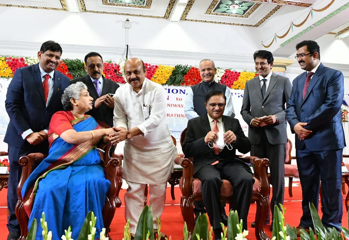 <div class="paragraphs"><p>Felicitation To Justices A S Oka and B V Nagaratna on their elevation to SC</p></div>