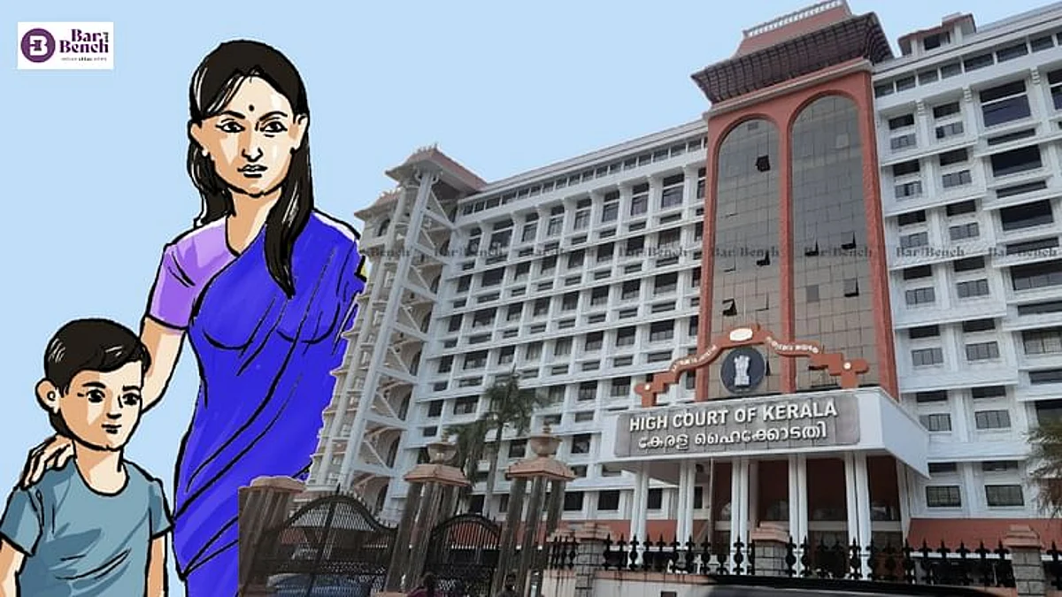 mother and son with Kerala High Court