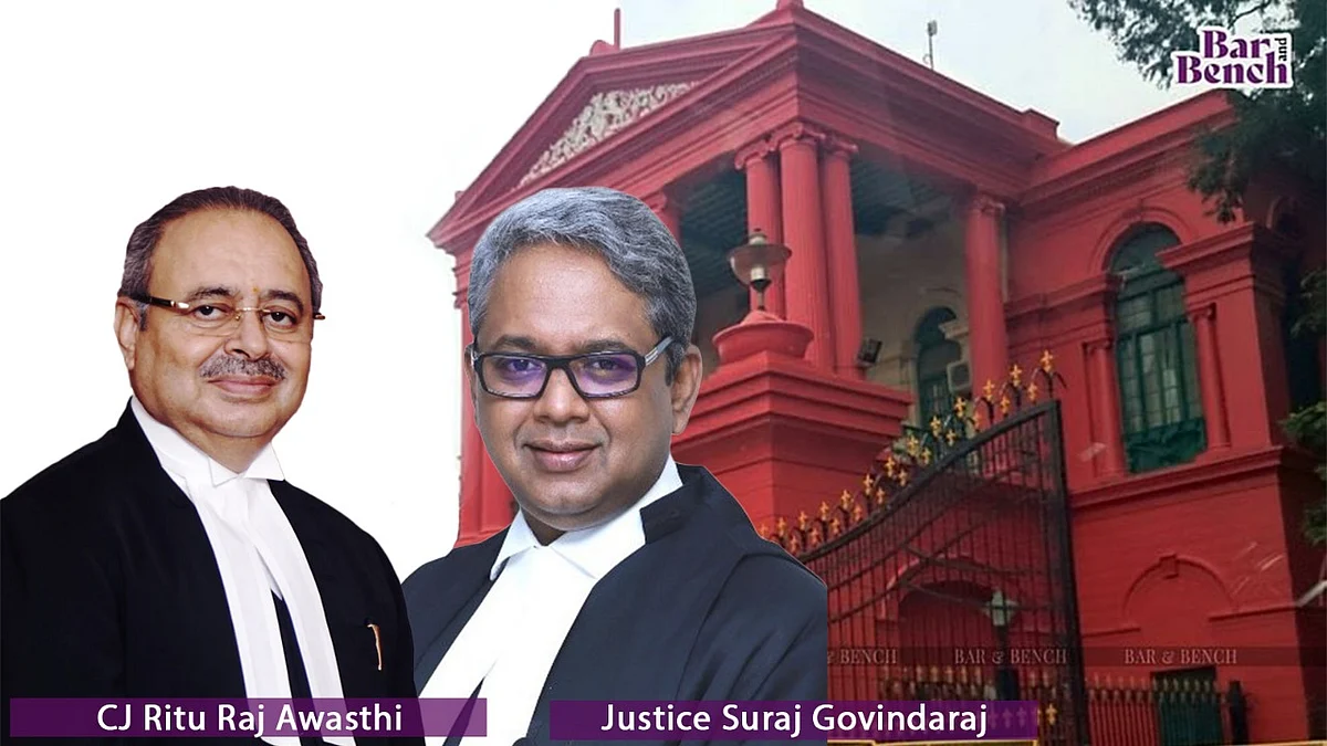 CJ Ritu Raj Awasthi and Justice Suraj Govindraj, Karnataka HC