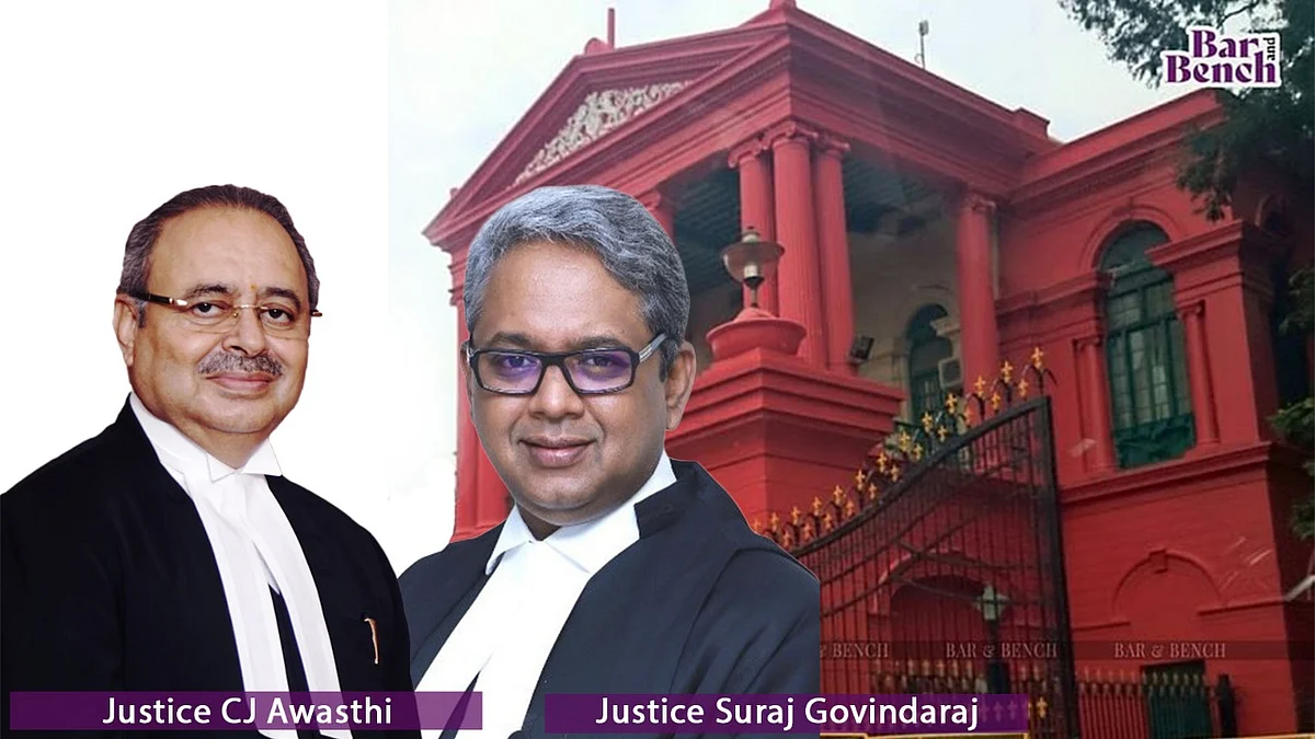 CJ Ritu Raj Awasthi and Justice Suraj Govindraj, Karnataka HC