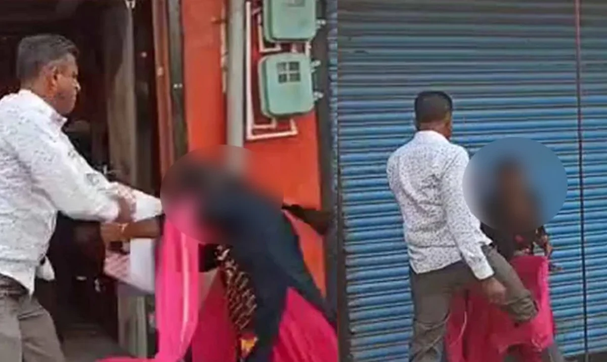 Sangeetha kicked by Mahantesh Cholachagudda