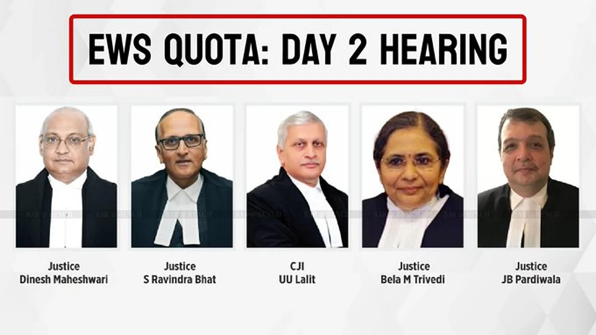 EWS QUOTA - Supreme Court Bench