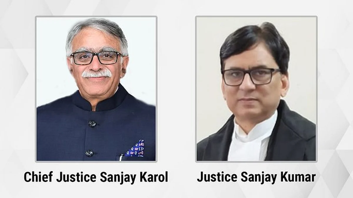 Chief Justice Sanjay Karol and Justice Sanjay Kumar