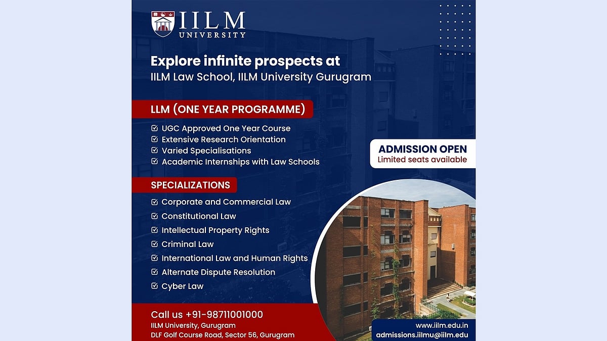 IILM Law School Gurugram Offers One Year LLM Program