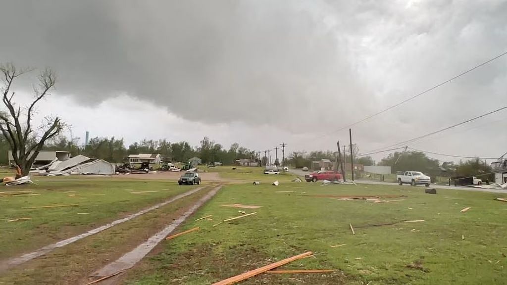 Two killed as tornadoes, storms rip through Oklahoma in US