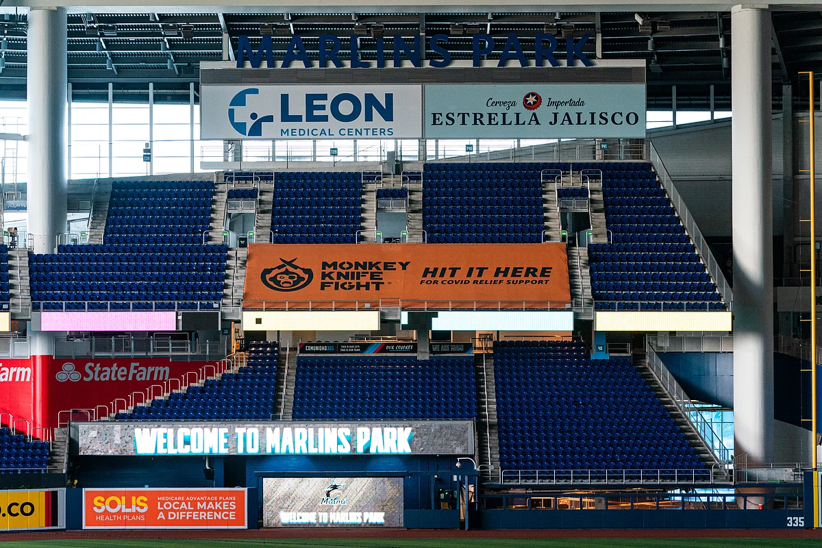 Hit the Monkey Knife Fight banner in Marlins Park, win $10,000 to help feed people in South Florida.