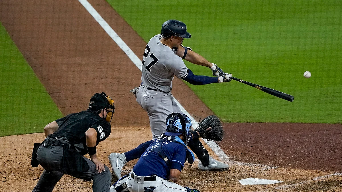 Bombs Away! Stanton, Higashioka, Judge, and Frazier homer to lead Yankees to 9-3 win against Rays in opener