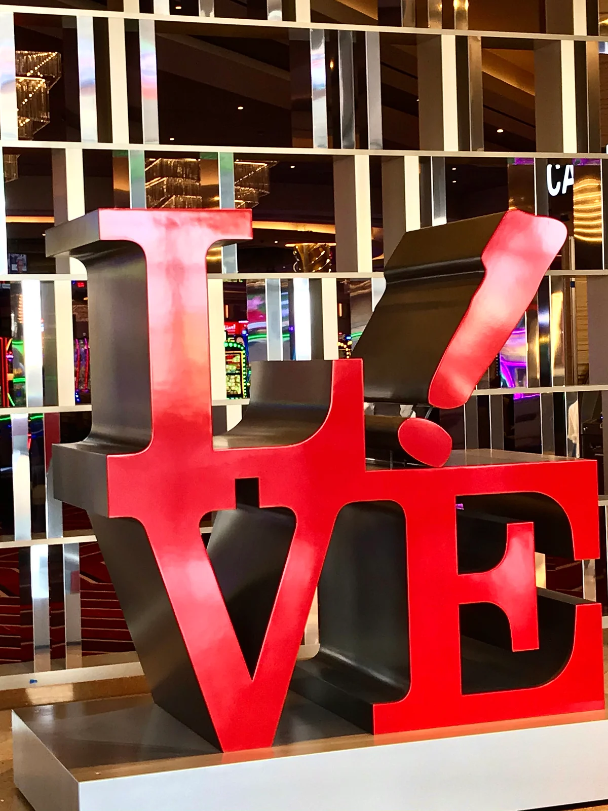 The Live! sculpture.