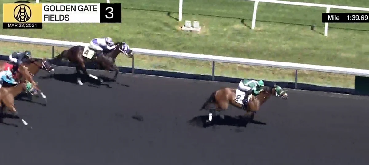Golden Gate Fields 3rd, March 28, 2021.