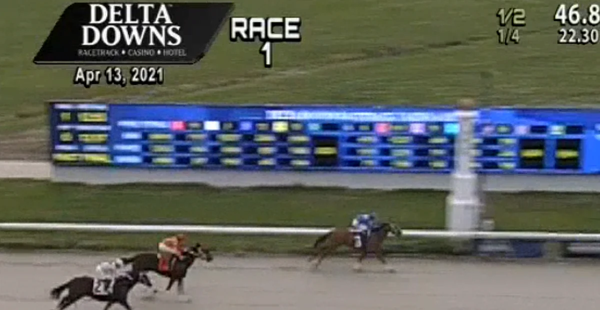 Delta Downs 1st, 4/13/21.